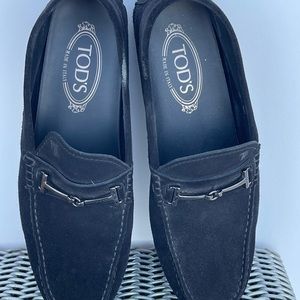 TOD’S mens suede leather moccasins/loafers